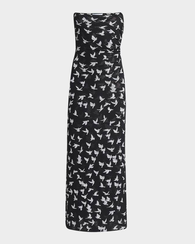 Flying Bird Haze Mesh Maxi Dress